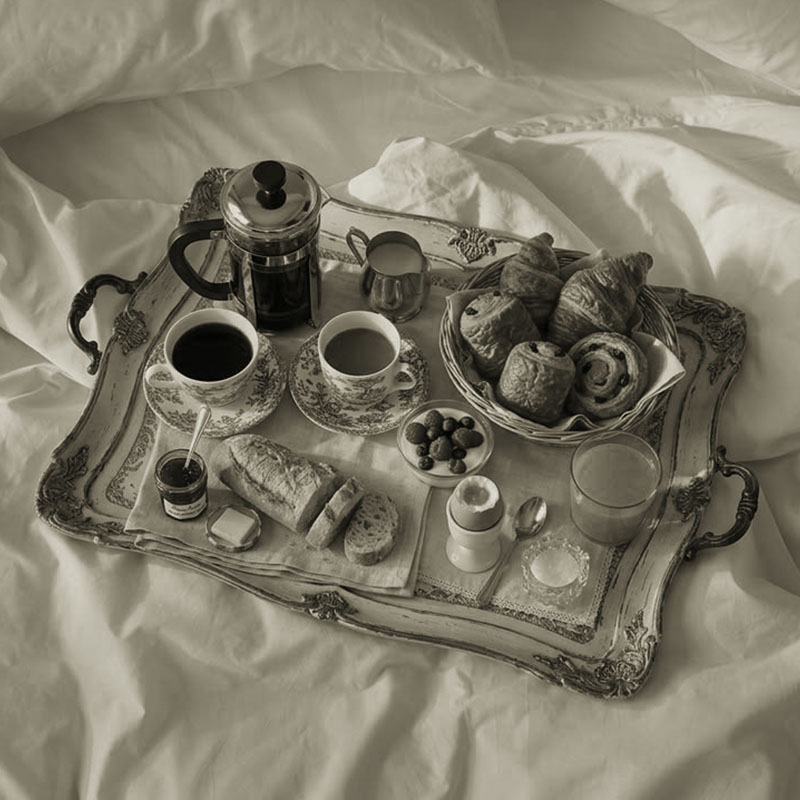café da manhã na cama